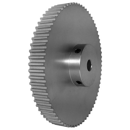 B B MANUFACTURING 70-5P09-6A5, Timing Pulley, Aluminum, Clear Anodized,  70-5P09-6A5